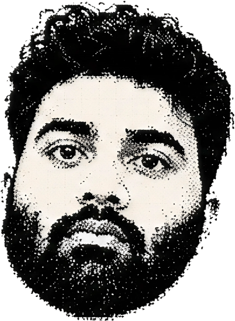 Ajay, printed in halftone